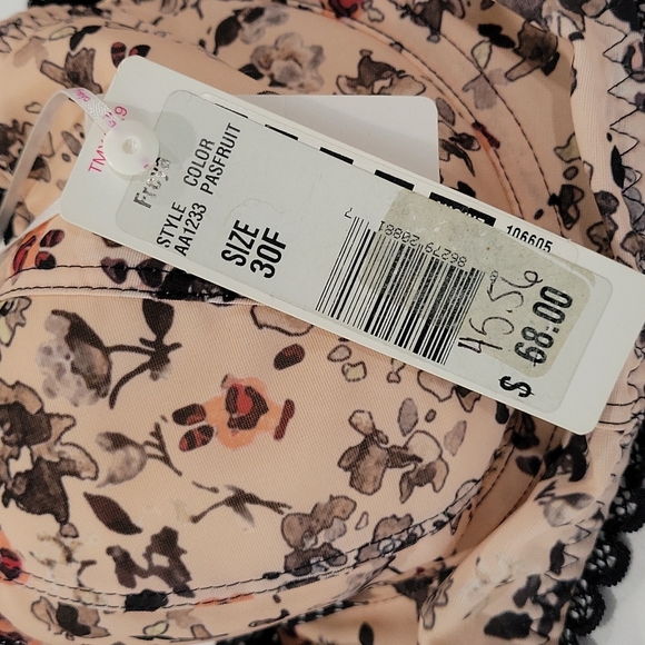 Freya long line bra romantic floral size 30F - Picture 2 of 3